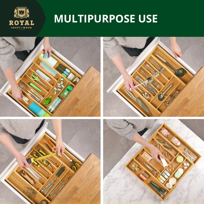 Organizador de cajones para utensilios de cocina