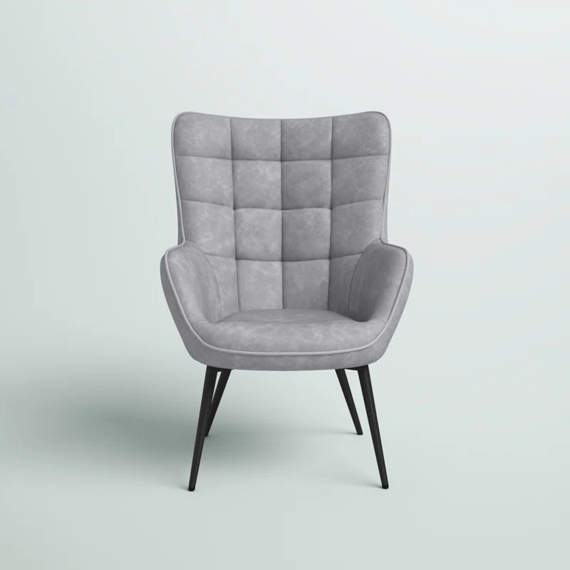 Silla Wingback Aichele de cuero vegano