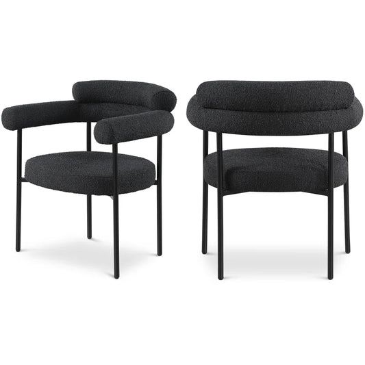 Sillón tapizado Boucle (juego de 2)