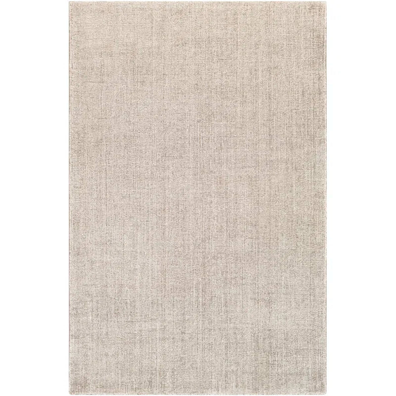 Alfombra de área gris claro/blanca capitoné hecha a mano de Madewell