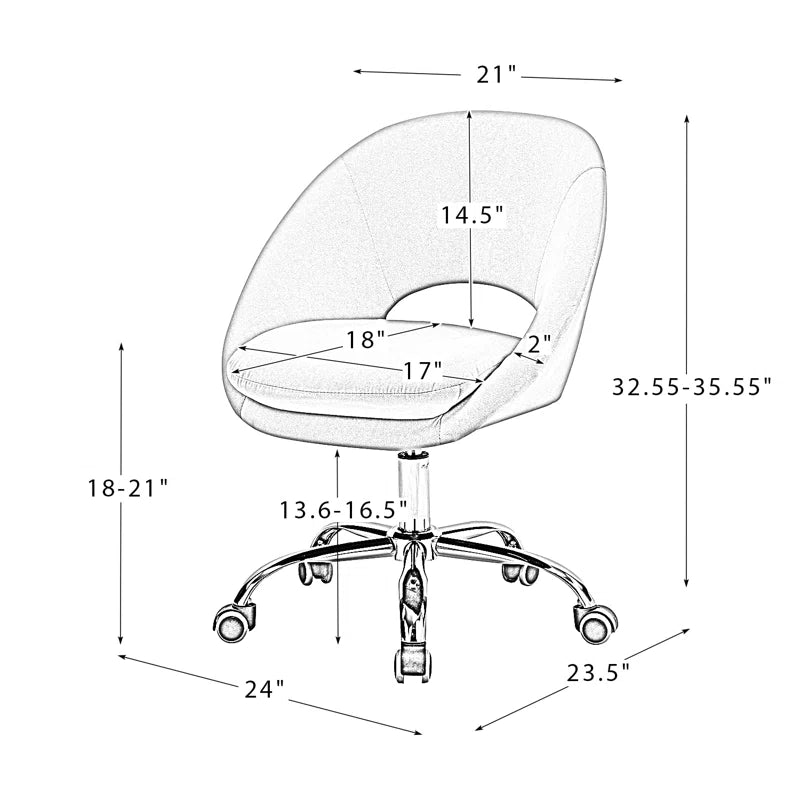 Silla operativa Lourdes con diseño ergonómico