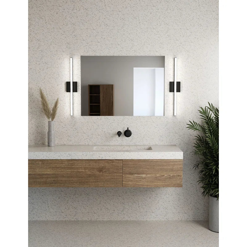 Barra de baño LED regulable de 1 luz Poythress