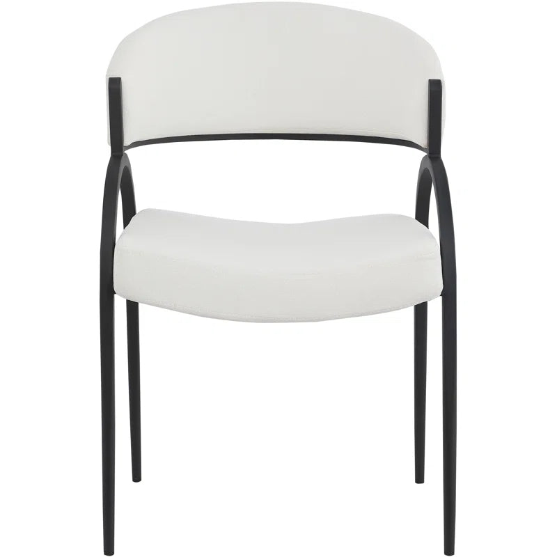 Silla de comedor Privet negra (Juego de 2)