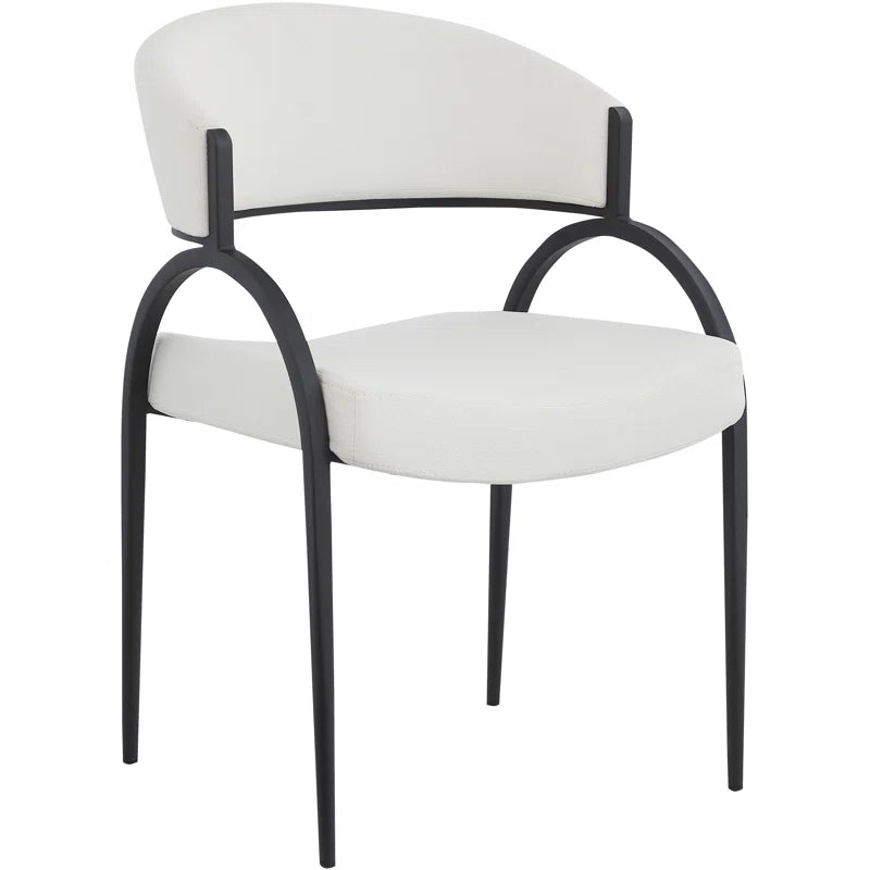 Silla de comedor Privet negra (Juego de 2)