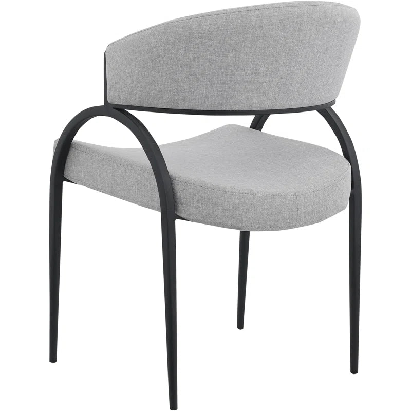 Silla de comedor Privet negra (Juego de 2)