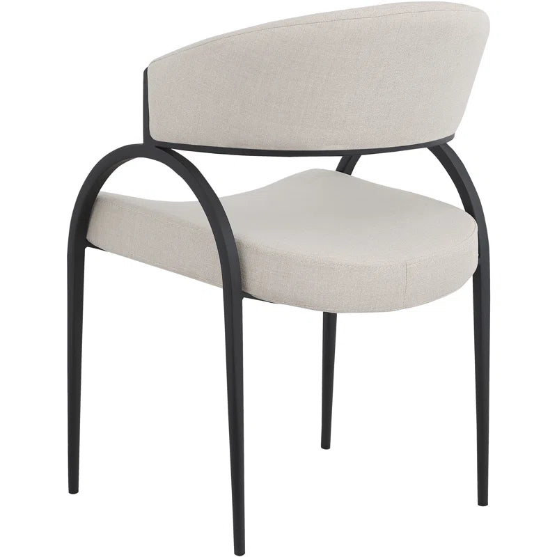 Silla de comedor Privet negra (Juego de 2)